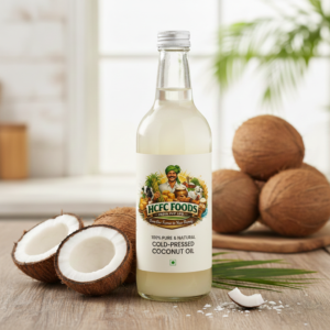 Home wood pressed coconut oil